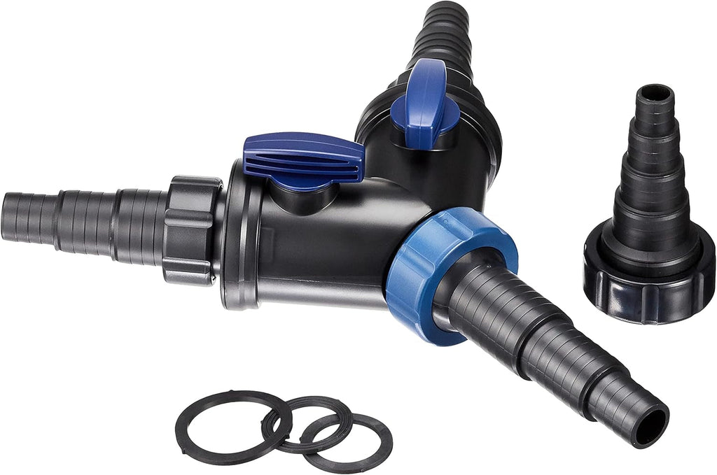 OASE 56668 Distribuitor în Y 1 1/2 inch, negru - Distribuitor de apă, accesoriu pentru racorduri universale în trepte, distribuitor, accesoriu pompă