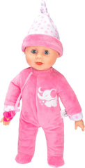 Simba 105140501 Laura Puppe Schlummerzeit (38 cm) - Weichkörper-Babypuppe mit Atembewegungen, Schlafaugen & 14 Geräuschen - Kinder-Spielzeug für Mädchen und Jungen ab 1,5 Jahre