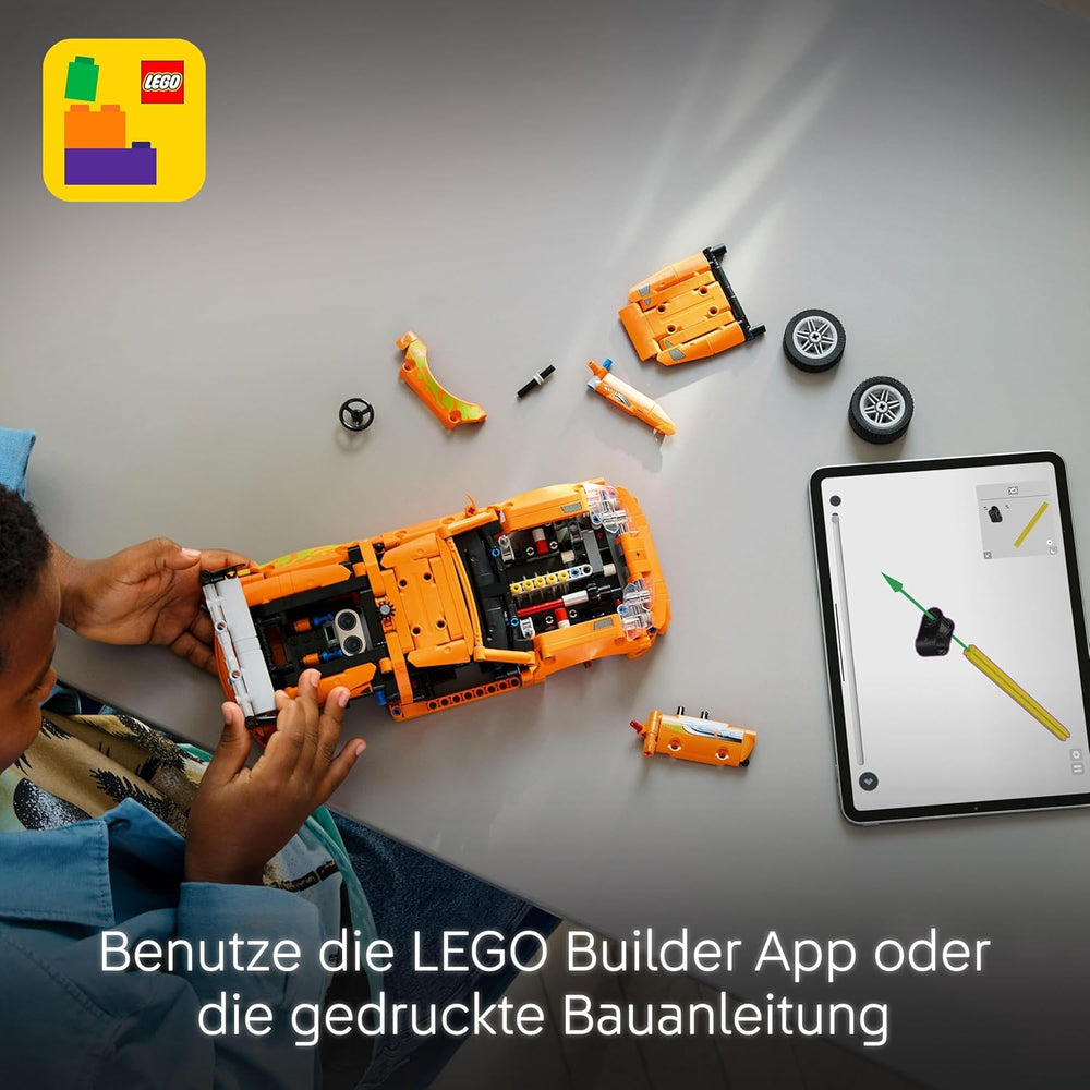 LEGO Technic Fast and Furious Toyota Supra MK4 - Spielzeug Auto - Mit 6-Zylinder-Motor & aufklappbaren Türen - Modell Set für Jungen und Mädchen ab 9 Jahren - Geschenkidee zum Geburtstag 42204