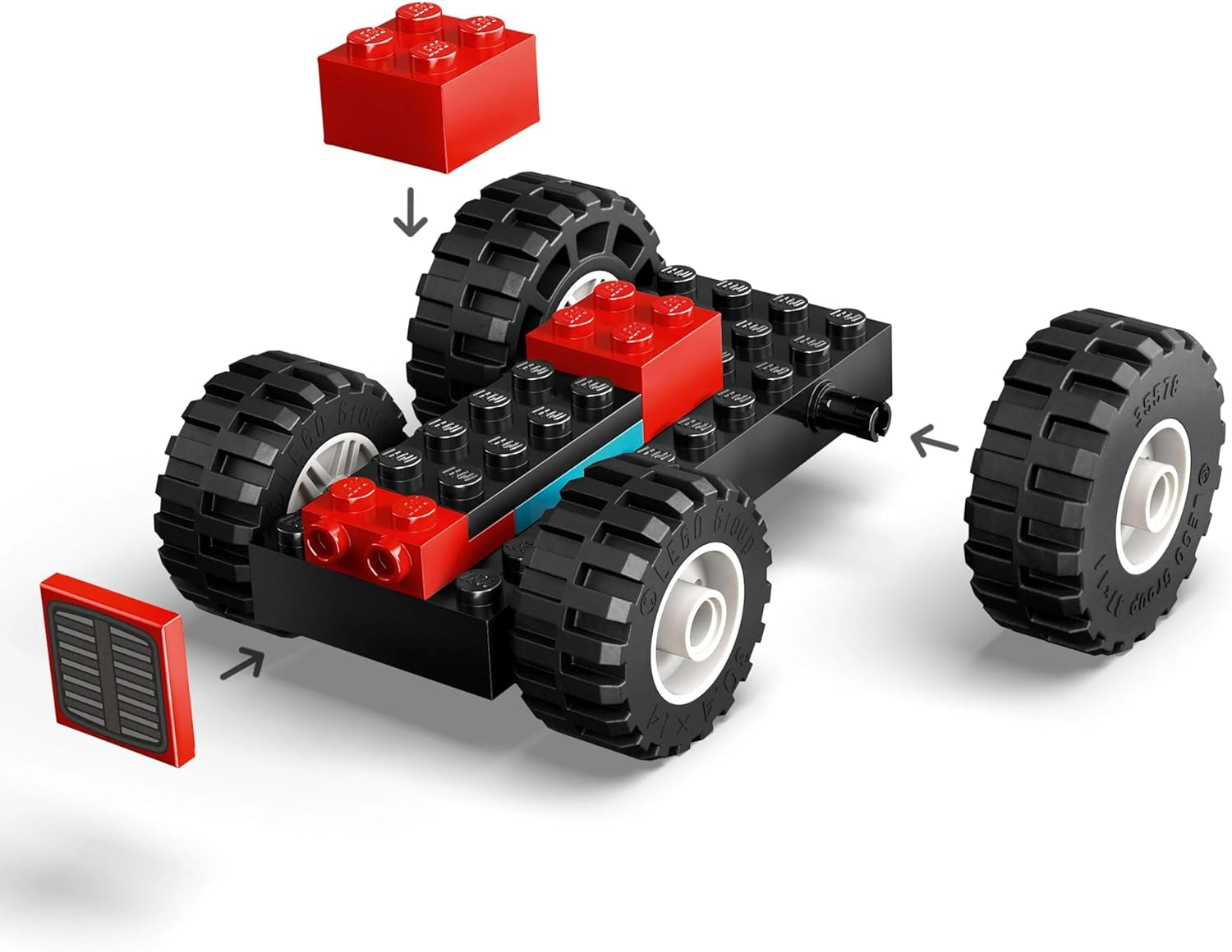 Tractor LEGO City cu remorcă - Jucărie de fermă cu tractor și figuri de animale - seturi de joacă Montessori pentru băieți și fete de la 4 ani - cadou cu 2 minifigurine 60461 Seturi de constructie Besuche den LEGO-Store