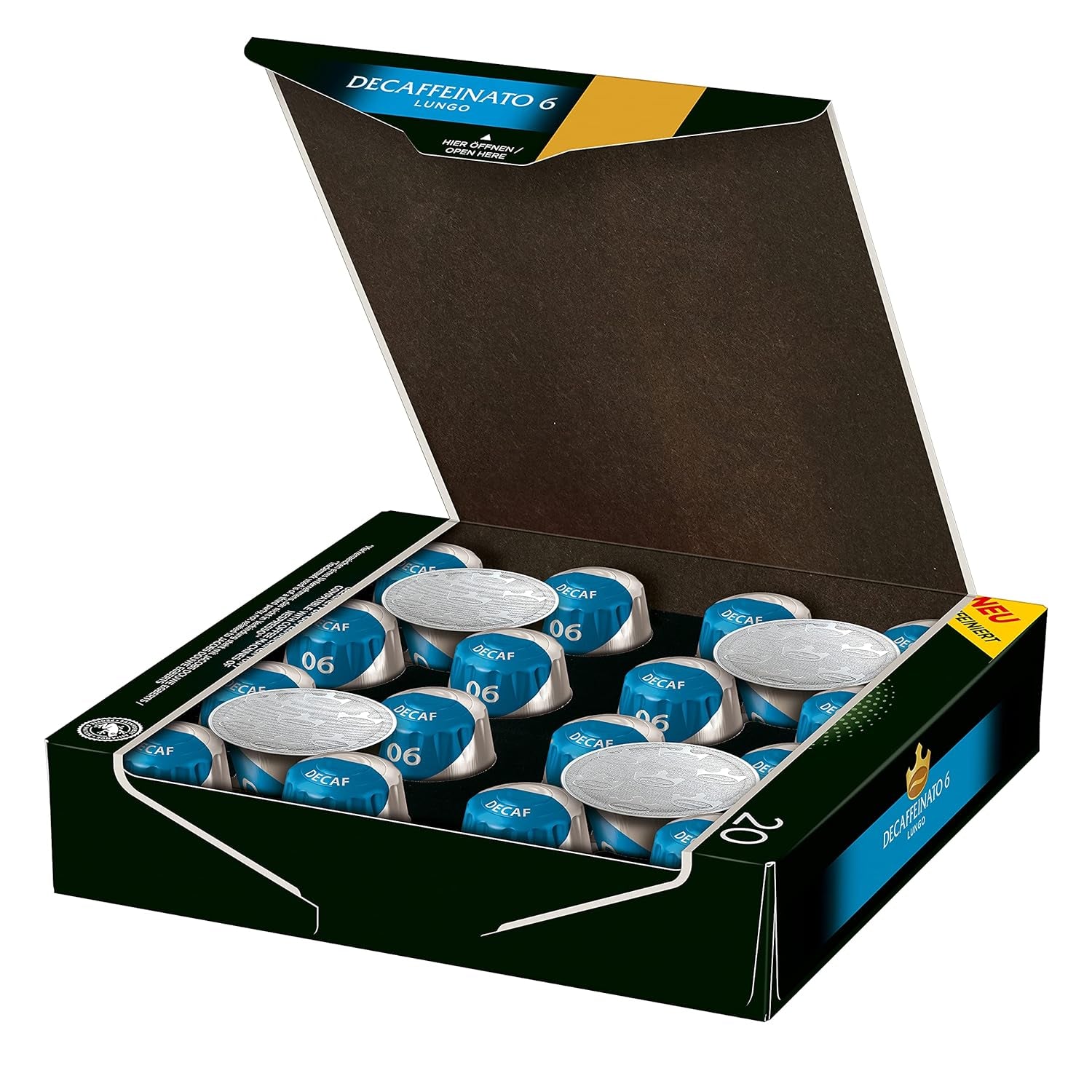 Kaffeekapseln Lungo Classico (nur für kurze Zeit) Megapack XXL & Kaffeekapseln Lungo Decaffeinato- Intensität 6-200 Nespresso kompatible Kapseln, 10er Pack, 10 x 20 Getränke