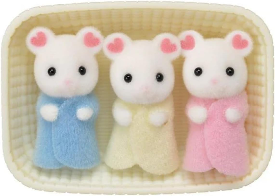 Sylvanian Families L5337 Marshmallow Mäuse Drillinge - Figuren für Puppenhaus