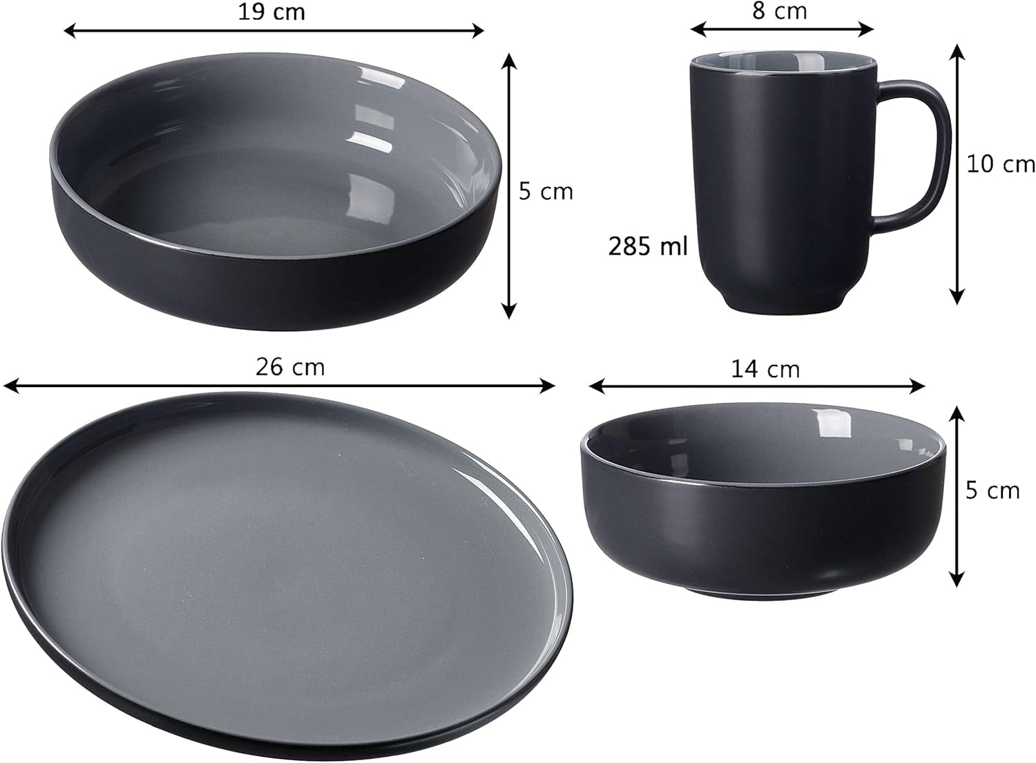 Set de veselă combinat Ritzenhoff & Breker Jasper | 16 piese