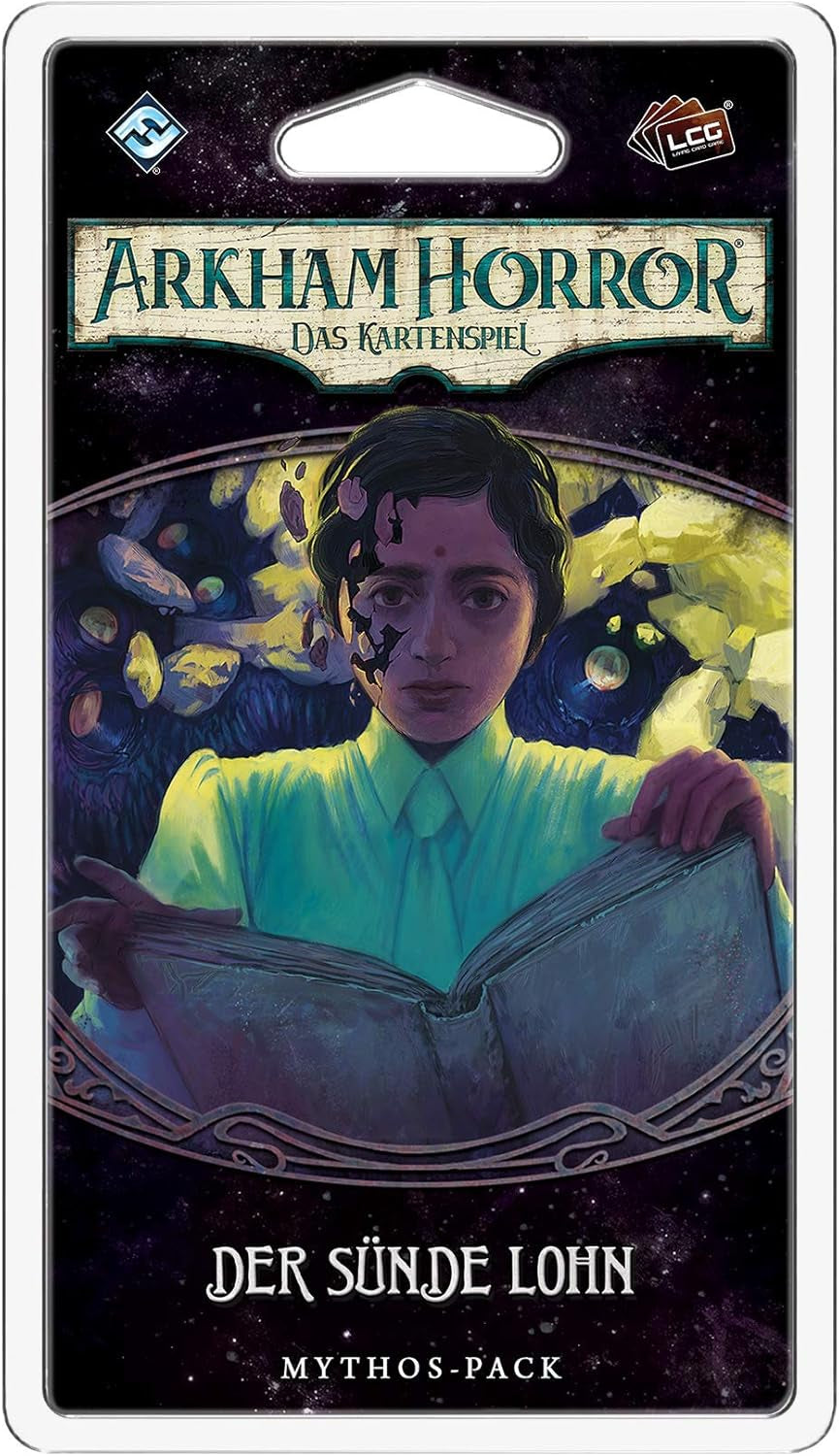 Fantasy Flight Games, Arkham Horror: LCG, Joc de bază, Joc pentru experți, Joc de cărți, 1-4 jucători, Vârste 14+, 45+ minute, Germană, Multicolor, Colorat