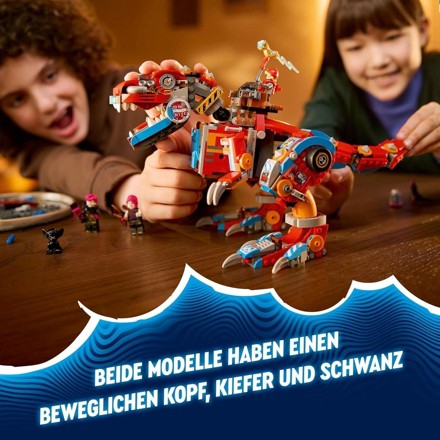 LEGO Dreamzzz 2-In-1 Coopers Dino-Mech C-Rex, jucărie Pterodactyl, T.Rex figurină de acțiune pentru băieți și fete, jucărie creativă, set de aventură, cadou pentru copii de la 9 ani 71484 Seturi de constructie Besuche den LEGO-Store