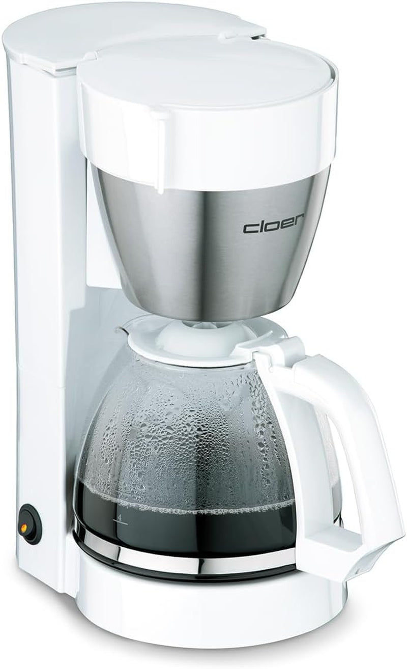 Espressor cu filtru Cloer 5009 cu funcție de menținere la cald, pentru până la 8 cești, 800 W, cu carafă izolată din oțel inoxidabil, cană filtrantă 1x4, negru