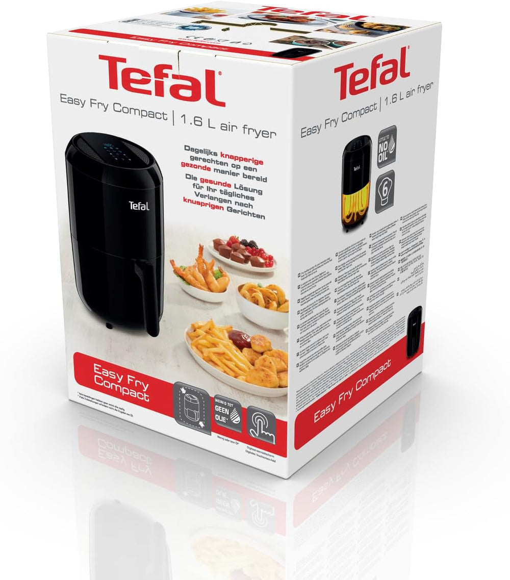 Tefal EY3018 Easy Fry Friteuză compactă cu aer cald, 1.6L, 6 programe de gătit Electrocasnice Naty Shop
