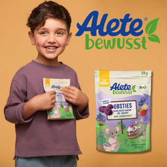Alete Bewusst Obsties, Afine si Banana cu Iaurt, De la 3 ani, chipsuri de fructe organice liofilizate, 20 grame Mama si Copilul Naty Shop