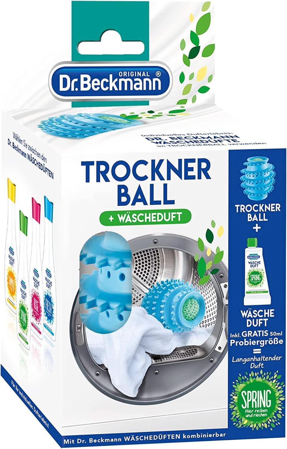 Minge de uscat Dr Beckmann, Pentru rufe proaspete și moi, Poate fi umplută cu parfum de rufe, Scurtează timpul de uscare, Inclusiv parfum de rufe Spring Sample 50 ml Detergenti Rufe Naty Shop