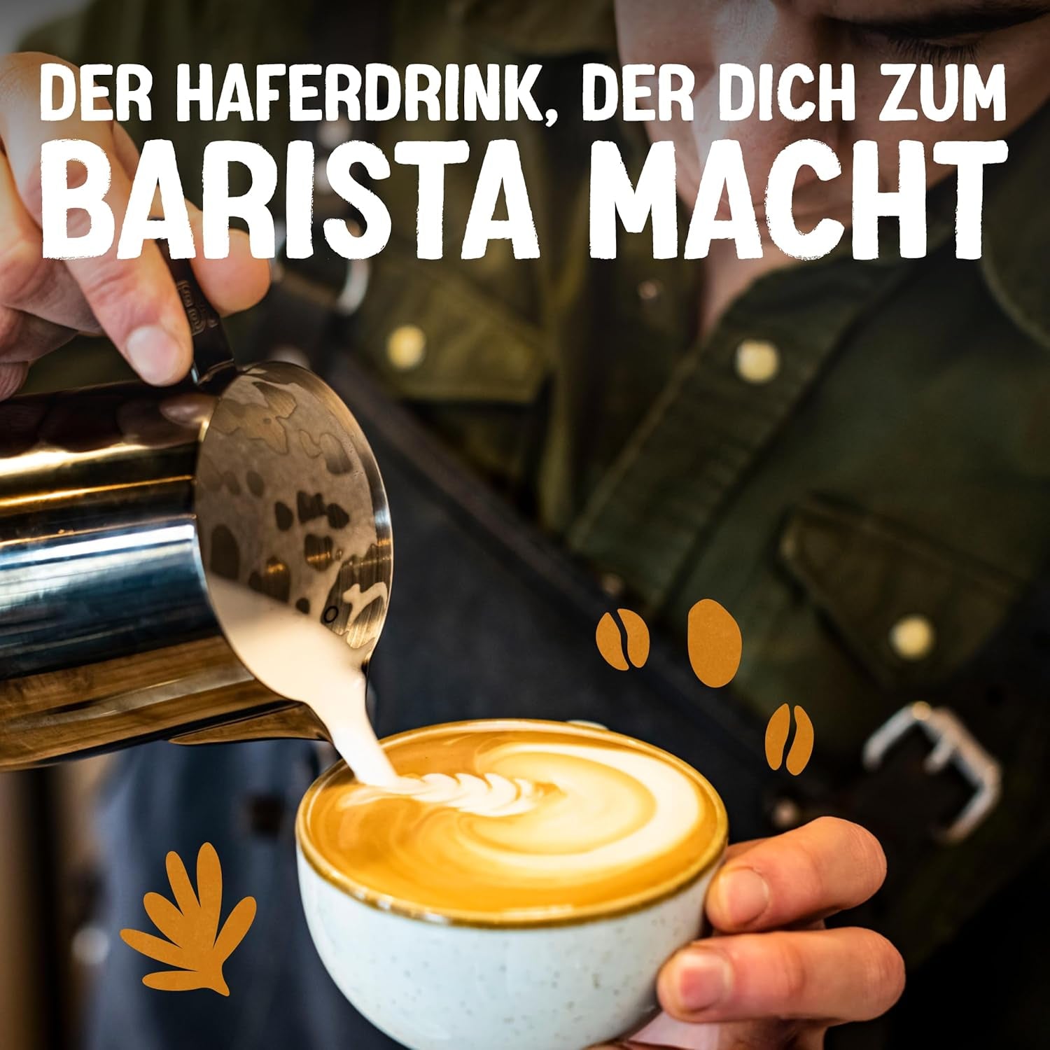 Alpro Barista Haferdrink – Zum Aufschäumen – Vegan und milchfrei – Von Natur aus laktosefrei – Reich an Ballaststoffen, Calcium und Vitaminen – 8 x 1 L – Haltbar