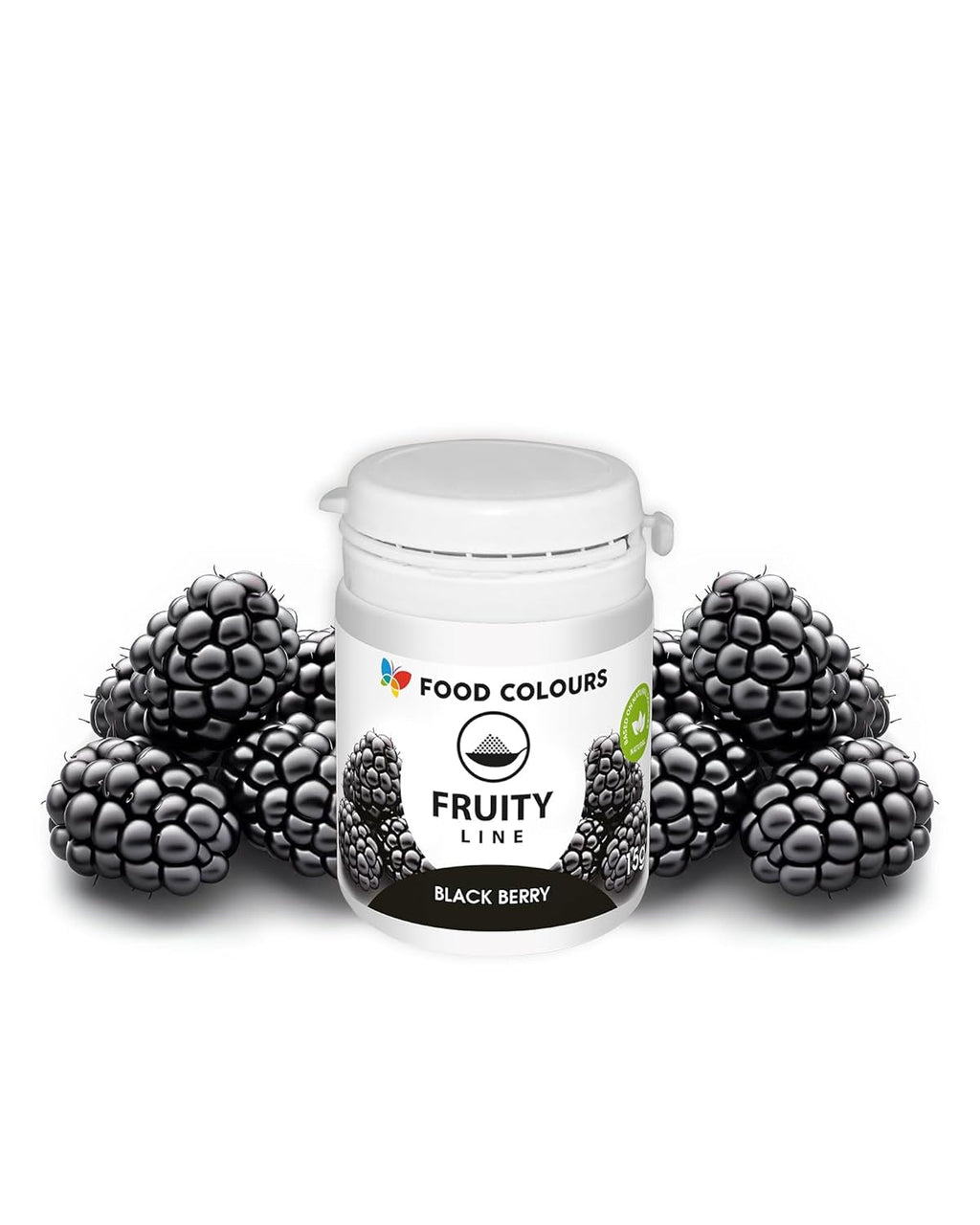 Coloranți alimentari pudră colorant natural Fruity Line BLUEBERRY 20G pudră colorantă naturală pentru creme glazură burete aluat sub formă de pudră colorant alimentar pentru băuturi jeleuri