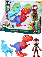 Marvel Spidey And His Super Friends Dino-Webs Spidey-Rex & Miles "Spin" Morales Spider-Man Action Figure Set Action figures Naty Shop