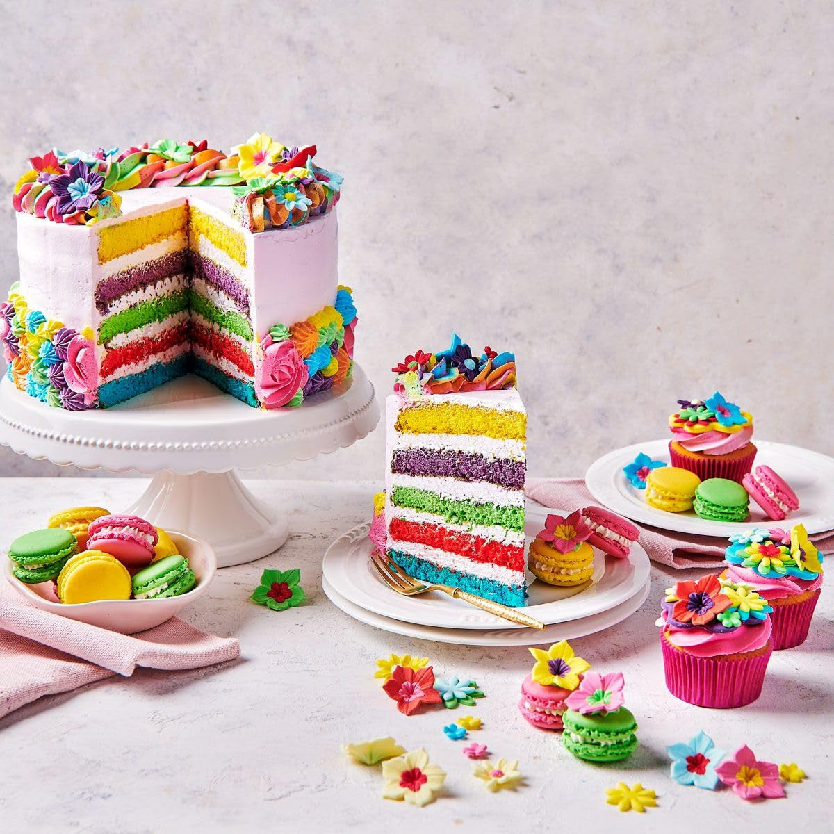 Colorant alimentar Funcakes Gel Roz Cireș: Colorant alimentar foarte concentrat pentru aluat, cremă, fondant, marțipan, produse de patiserie, dozare ușoară, picături individuale pentru a crea culori vibrante, Halal, 30 g