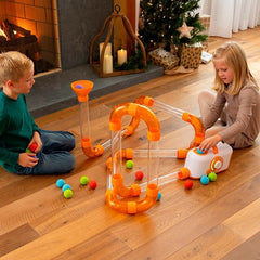 Fat Brain Toys Air Toobz Erweiterungspaket – Luftbetriebenes STEM-Bauspielzeug – Kinder & Jugendliche, Blau