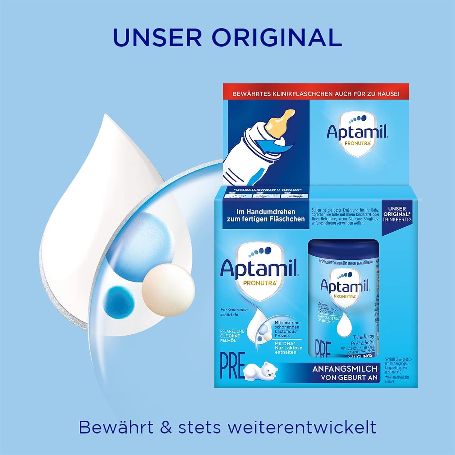 Aptamil Pronutra-ADVANCE PRE, trinkfertig, 4x2x90ml (Packung mit 4)