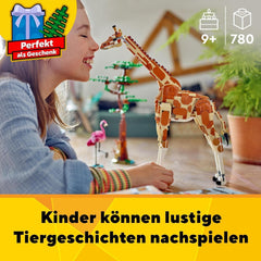 LEGO Creator 3In1 Animal Safari, set creativ cu figurine de animale, 3 opțiuni de construcție: Girafă de jucărie, gazelă și leu, animale de jucărie pentru fete și băieți, cadou natural pentru copii cu vârsta de 9+ 31150 Seturi de constructie Besuche den LEGO-Store