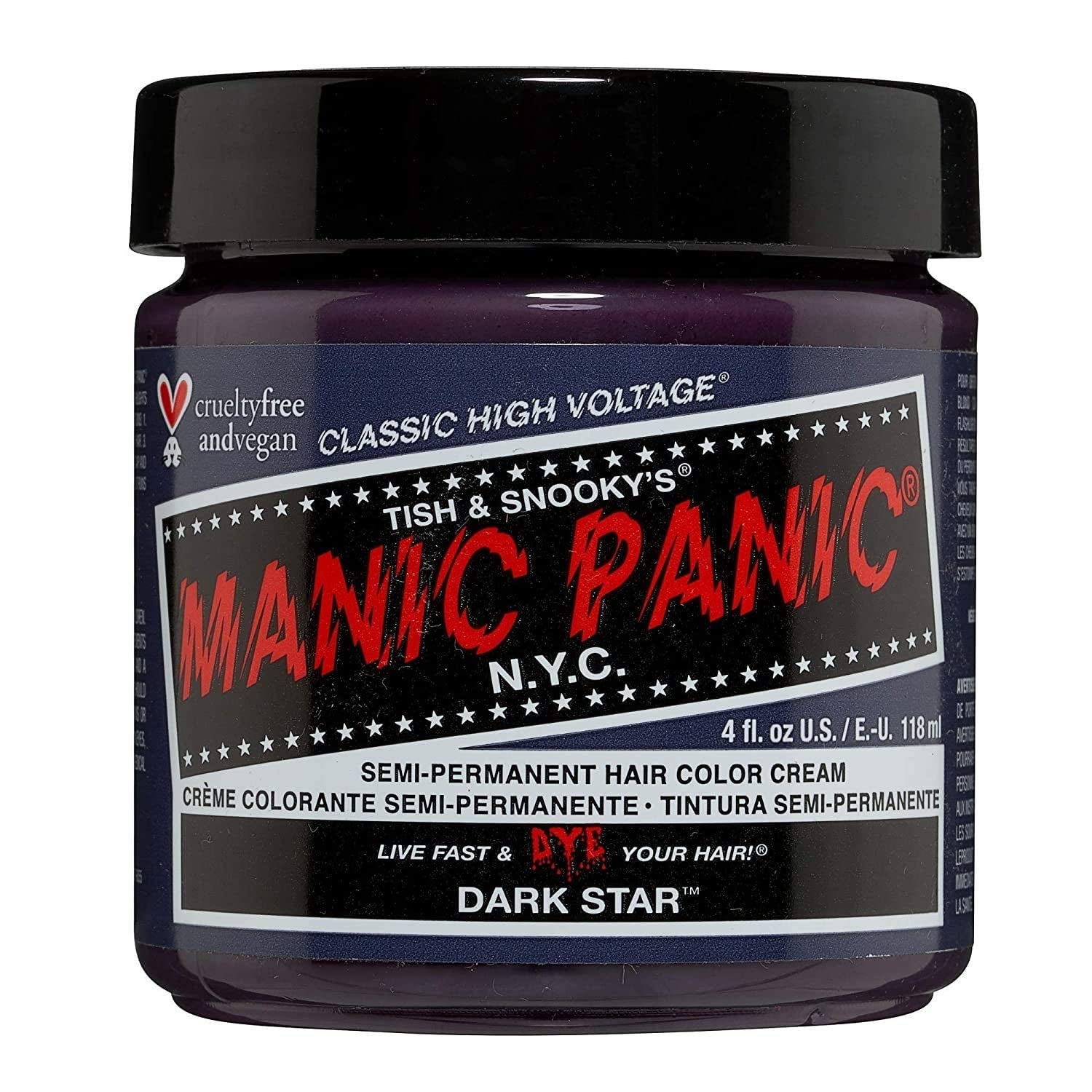 Manic Panic Electric Lizard Classic Cream, vegan, fără cruzime, vopsea de păr verde semipermanentă 118ml