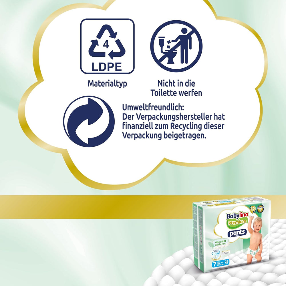 Pantaloni Premium, mărimea 7, cu filtru ultra-moale, XL Plus (15-25 kg), 28 bucăți