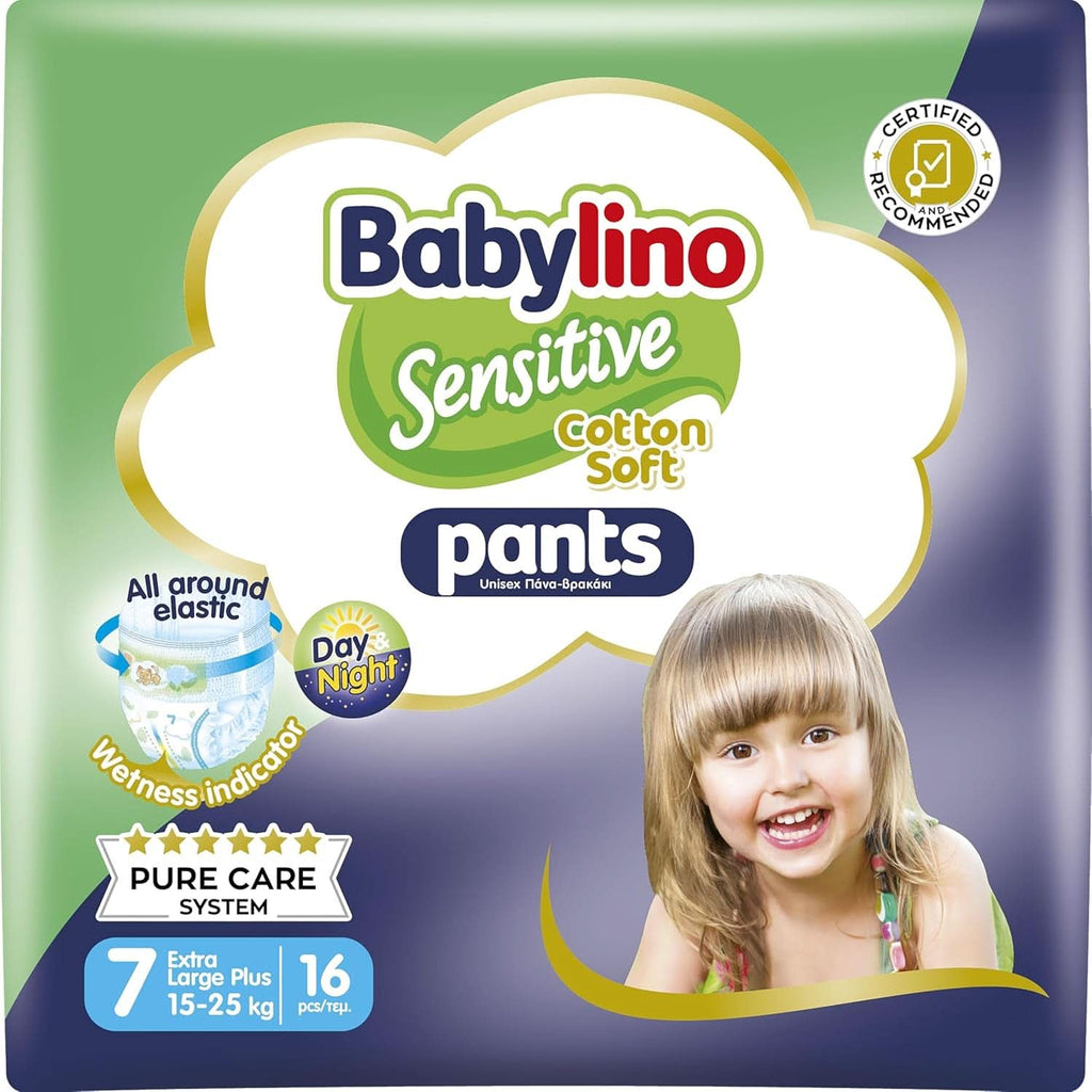 BabyLino, Scutece sensibile din bumbac moale, diverse marimi Mama si Copilul Naty Shop 7 (16 buc)
