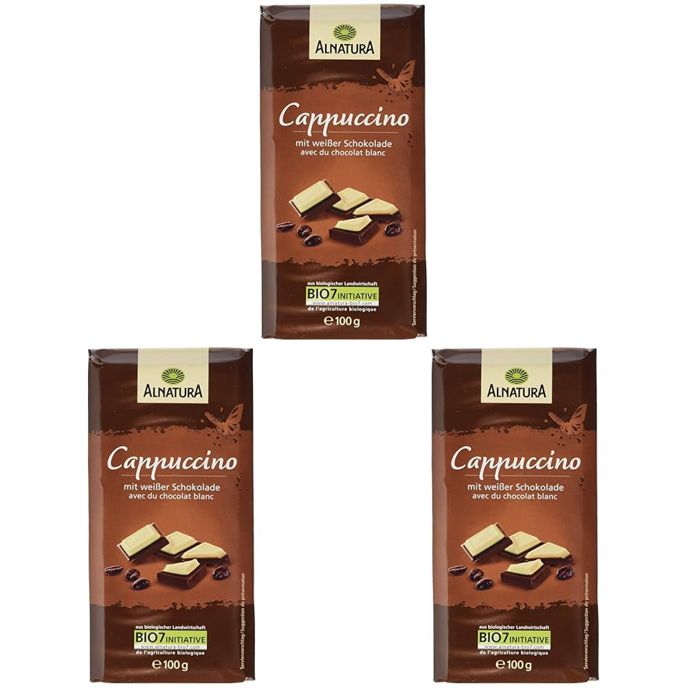 Ciocolată organică umplută cu cappuccino, 100g