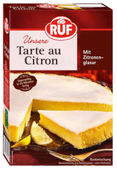 RUF Tarte Au Citron, Backmischung Für Einen Schnellen Zitronen-Kuchen Französischer Art, Mit Fruchtiger Zitronen-Glasur Naty Shop Citron 380 G (1Er Pack)