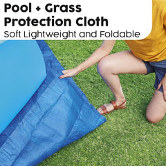 Folie de sol Bestway PE 335 x 335 cm, albastră, pătrată