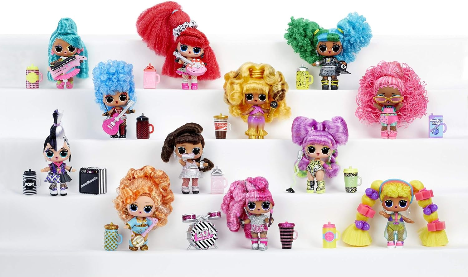 Surpriză L.O.L.! 566977E7C Remix hair flip dolls - Articol de colecție - 15 surprize - Cu capac de păr, accesorii și muzică Papusi Naty Shop