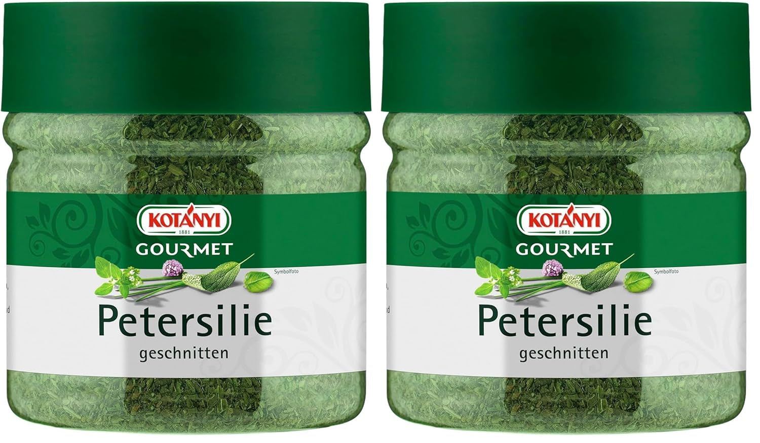 KOTÁNYI Petersilie getrocknet - würzig duftend, reich an ätherischen Ölen, Extra schonend getrocknet Dose, 400 ccm