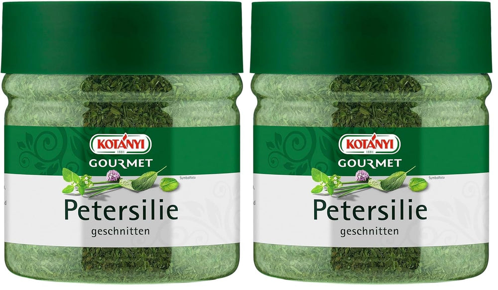 KOTÁNYI Petersilie getrocknet - würzig duftend, reich an ätherischen Ölen, Extra schonend getrocknet Dose, 400 ccm