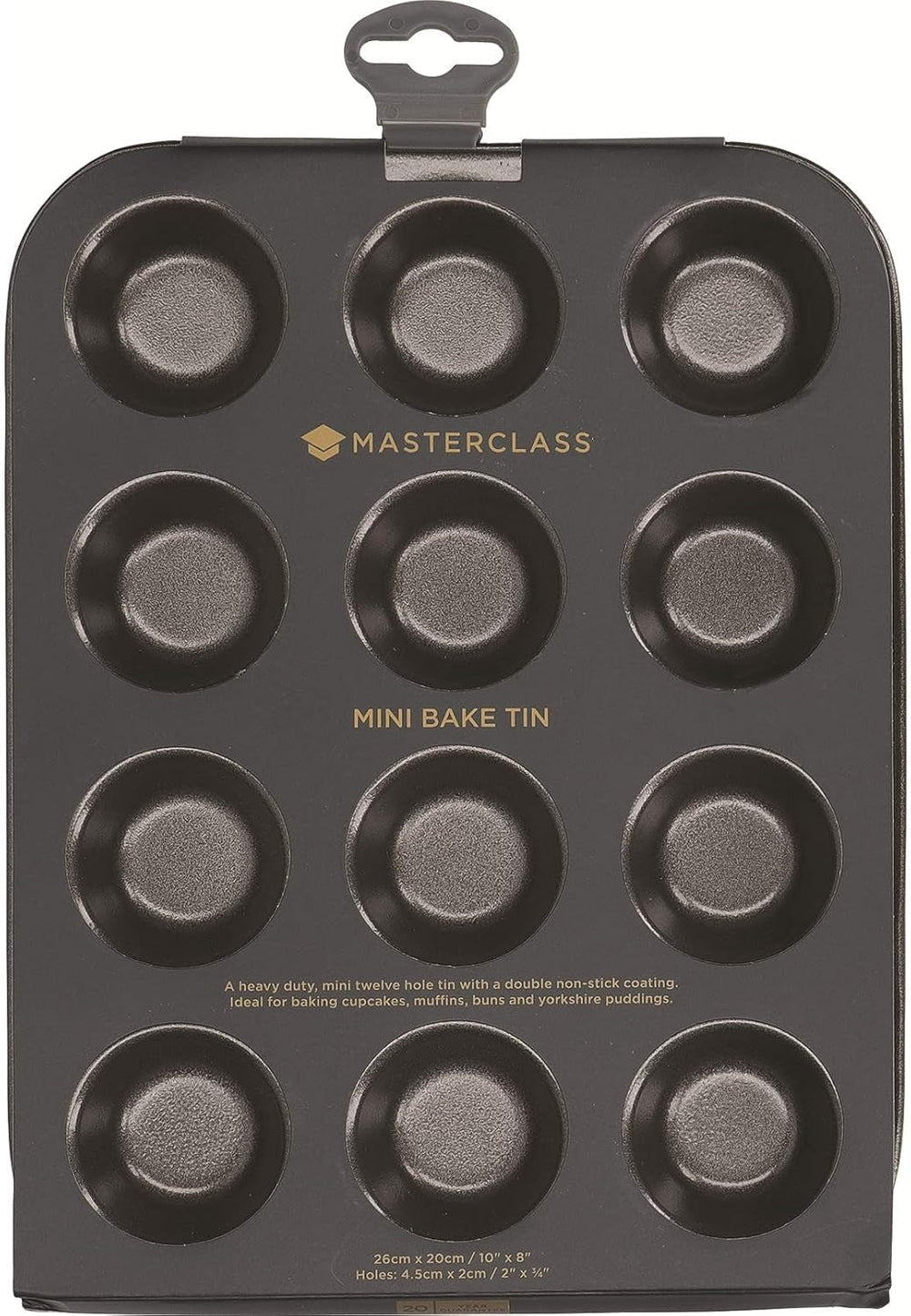 Masterclass Törtchenform Master Class Für 12 Stück 25X20Cm, Karbonstahl, Grau, 28 X 18 X 18 Cm Matrite si tavi pentru copt Naty Shop