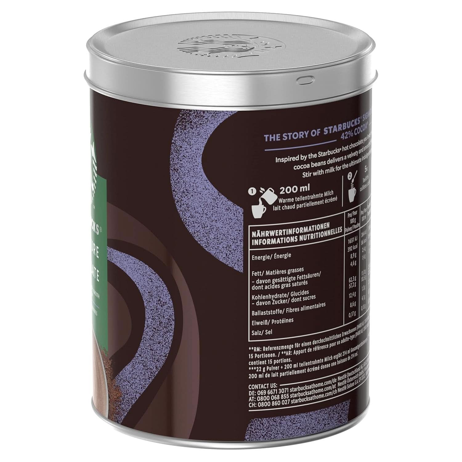 Starbucks signature chocolate 42%, 330 grame Naty Shop