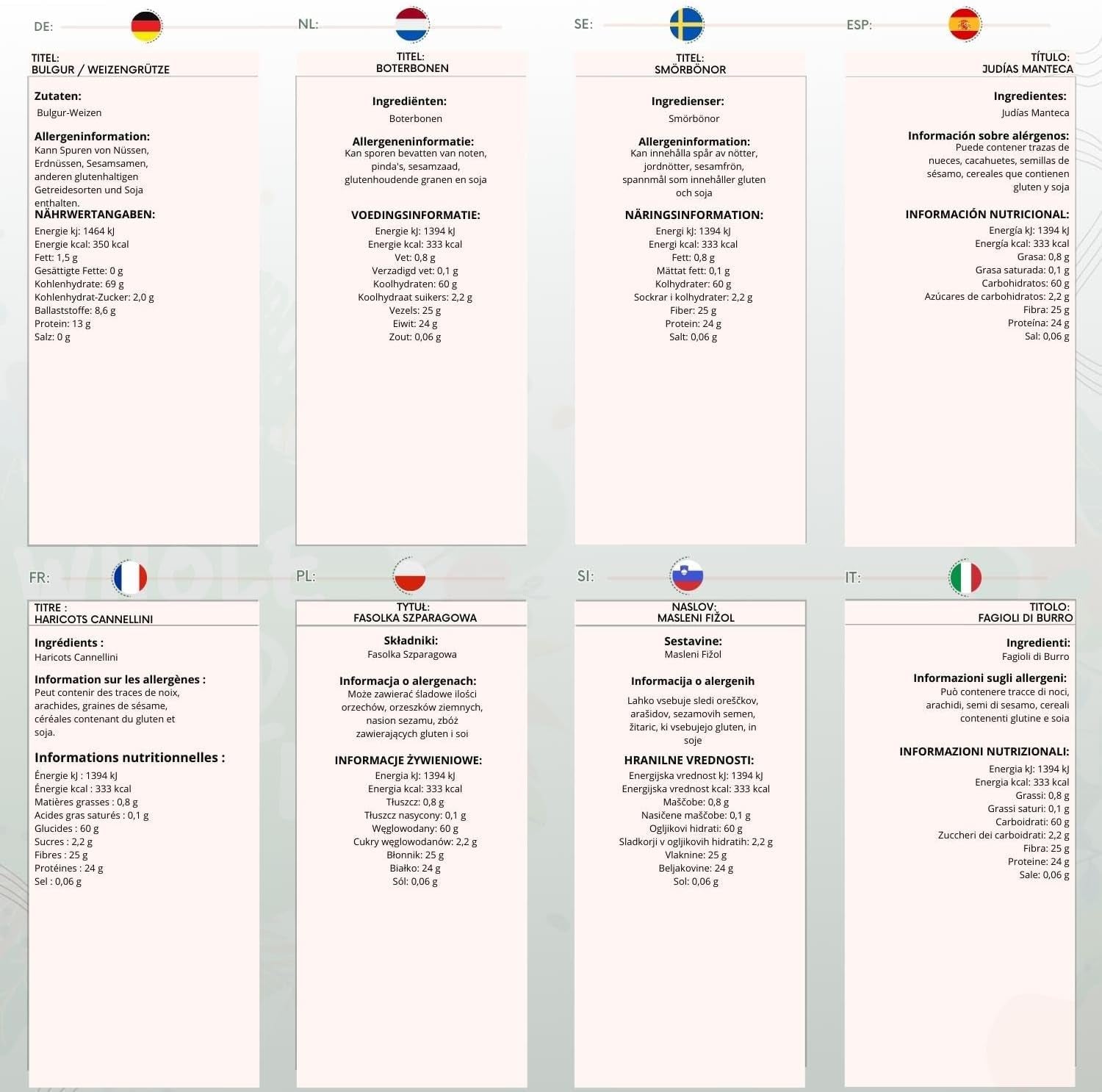 Bulgur din grâu Wholefood Earth - fără OMG - natural - vegan - fără lactate - fără zahăr adăugat, 500g