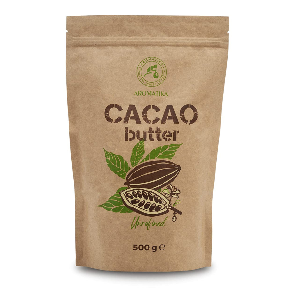 Kakaobutter - 250g - Theobroma Cacao - Roh Cacaobutter - Kakao Butter in Stücken - Kaltgepresst - Unraffiniert - Rein und Natürlich - für Speisen und Hautpflege - Cacao Butter