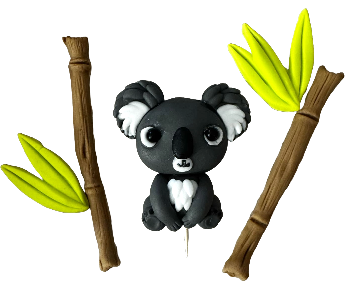 Set 5 decoratiuni comestibile din pasta de zahar, Pui de Koala Decoratiuni din Pasta de Zahar Nati Shop