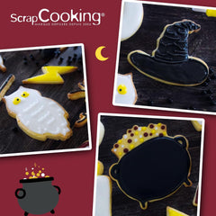 Forme de biscuiți din oțel inoxidabil ScrapCooking, 4 bucăți, accesoriu de copt, ziua de naștere, decorațiune – 2071