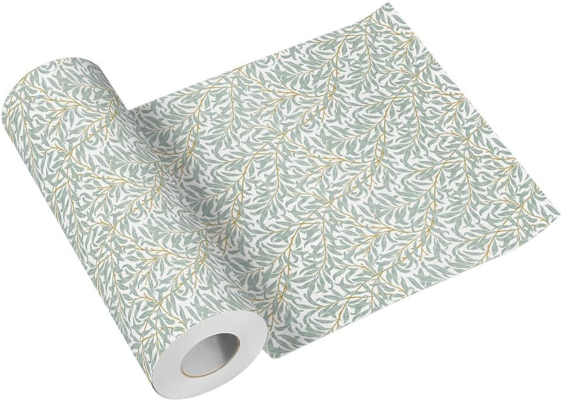 PAW - Airlaid Table Runner (40 Cm X 24 M) I Decorațiuni de masă pentru comuniune, confirmare, nuntă, aniversare, petrecere în grădină, botez I Decorațiuni de masă Panglică de masă elegantă - Willow Branch I Willow Branch