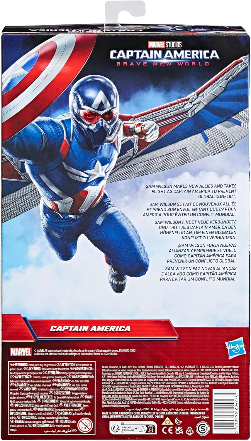 Marvel Studios Captain America Brave New World, Captain America Deluxe Action Figure, 30 cm Action figures Naty Shop