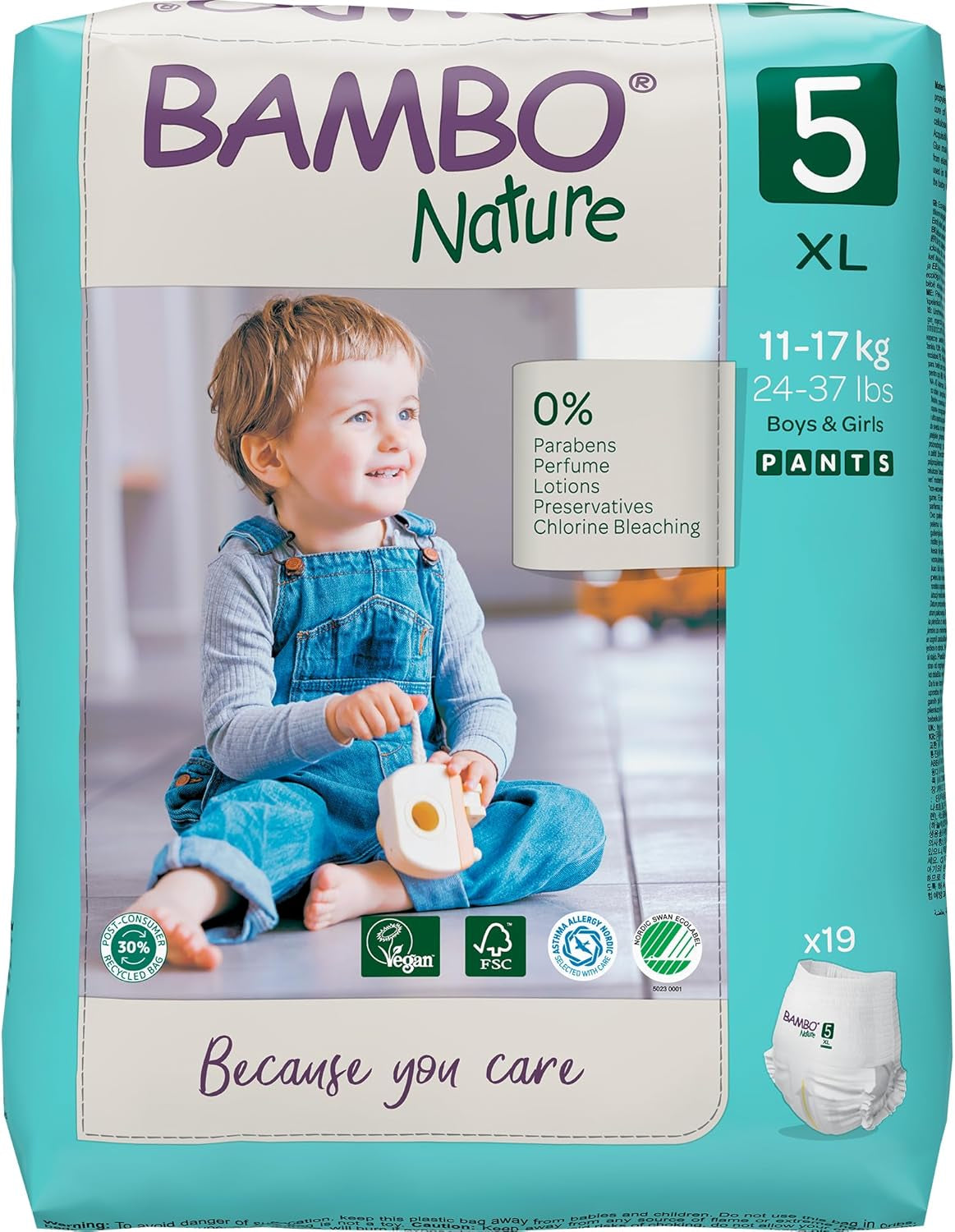 Scutece Bambo Nature pentru bebeluși, mărimea 1 (2-4 kg), cutie lunară de 132 bucăți | Scutece premium cu protecție îmbunătățită împotriva scurgerilor | Confort și libertate supreme pentru nou-născuți | Scutece testate dermatologic