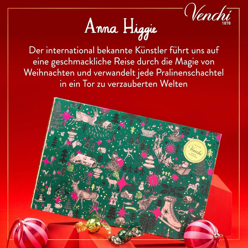 Venchi, Colecția de Crăciun, 230 grame Bomboane de Ciocolata Naty Shop