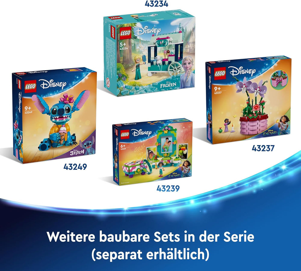 LEGO | Disney Stitch Spielzeug - Figur zum Spielen und Sammeln mit Einer Eistüte und Einer dekorativen Blume - Geschenk für Mädchen, Jungen und Lilo & Stitch Filmfans ab 9 Jahren - 43249
