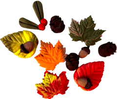 Set 12 decoratiuni comestibile, Toamna