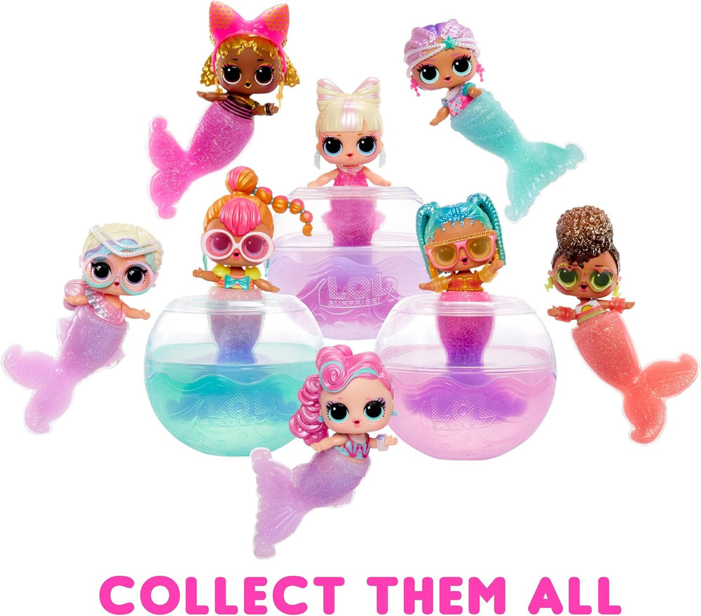 L.O.L. Surprise! Mermaids Tots - Mini păpuși la modă cu cozi care își schimbă culoarea - Potrivit pentru colecționari, fete și băieți cu vârsta de 4 ani și peste Papusi Naty Shop