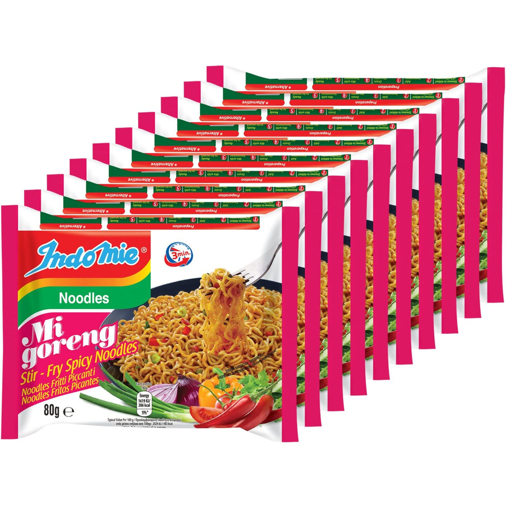 INDOMIE - Tăiței instant Mi Goreng - Pachet multiplu (40 x 80 g)