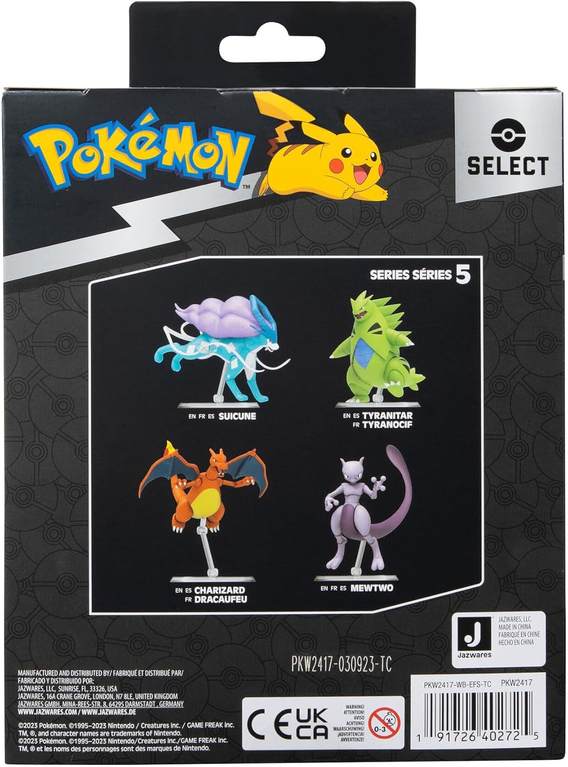 Pokémon Pkw2417-15Cm Select Figure - Mewtu, figură mobilă oficială Action figures Naty Shop