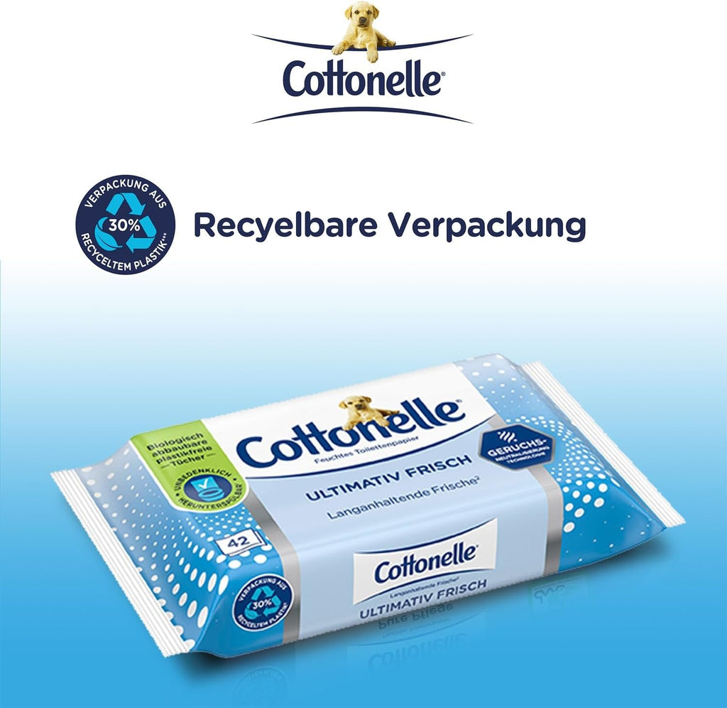 Șervețele umede, Ultimate Fresh, 12 X 42 șervețele, tehnologie Deodycylx, delicată pentru piele, fără alcool și coloranți, sensibilă, biodegradabilă