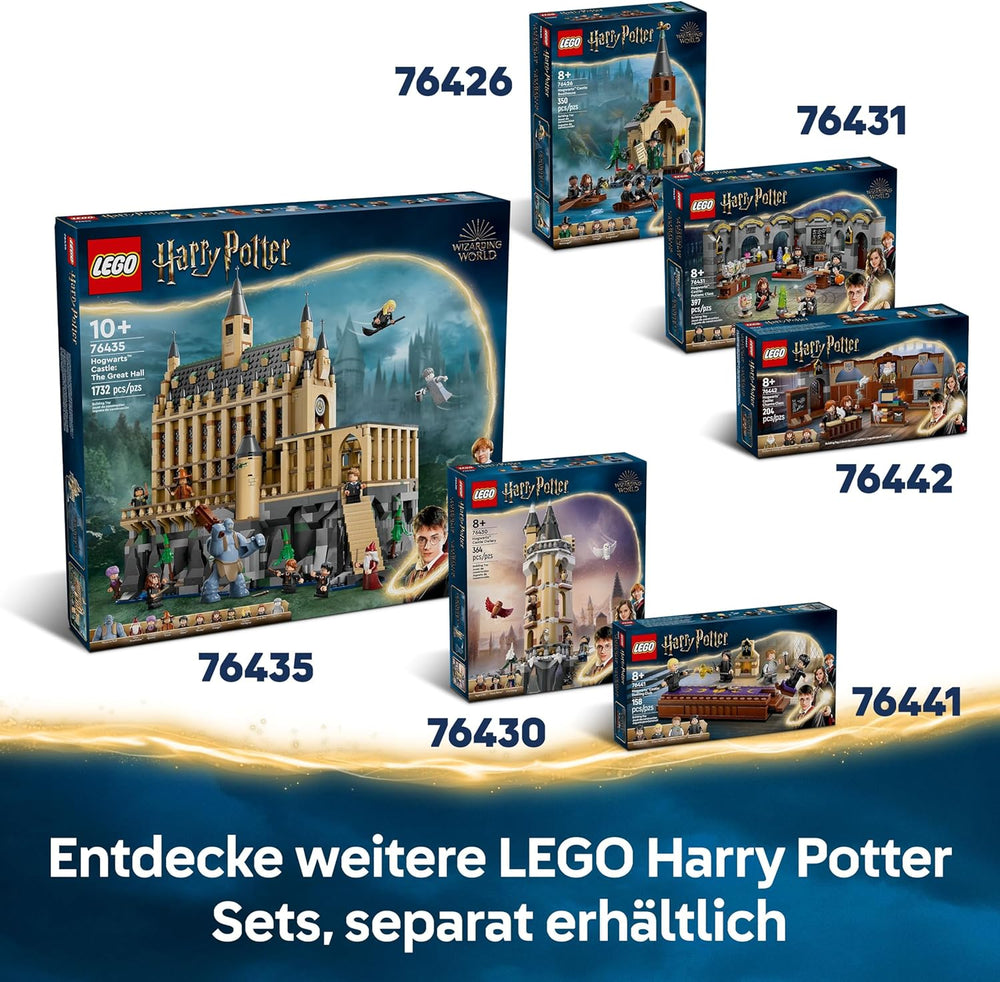 LEGO Harry Potter Schloss Hogwarts: Flugstunden, Abenteuer-Spielset mit 6 Minifiguren zum Sammeln, inkl. Draco Malfoy & Professor McGonagall, Rollenspiel Set für Jungen und Mädchen ab 9 Jahren 76447