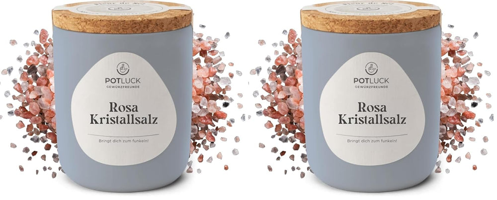 Potluck | Fleur de Sel handgeschöpft | Meersalz im Keramiktopf | 80g | Vegan, glutenfrei und mit natürlichen Inhaltsstoffen