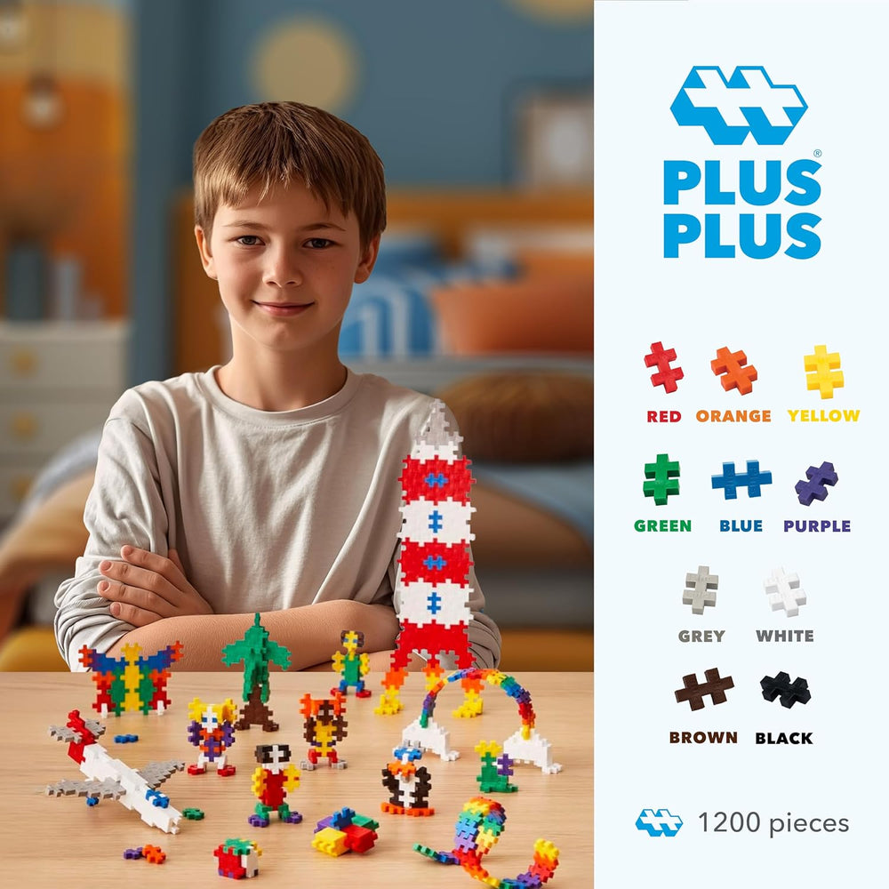 Geniales Konstruktionsspielzeug, Open Play Basic, Bausteine-Set, 1200 Teile
