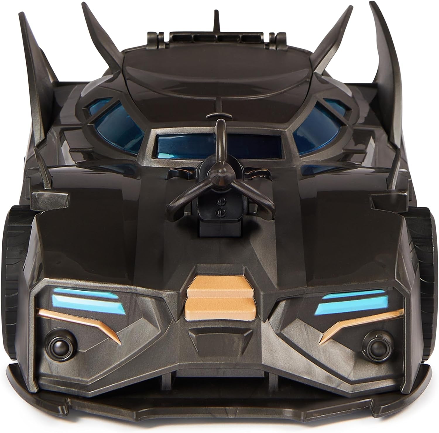 DC Comics Batman Batmobil offroad cu catapultă cu cârlig de prindere și celulă cu grilă în spate, inclusiv figurină Batman de 10 cm, pentru fanii supereroilor cu vârsta de 4 ani și peste Action figures Naty Shop