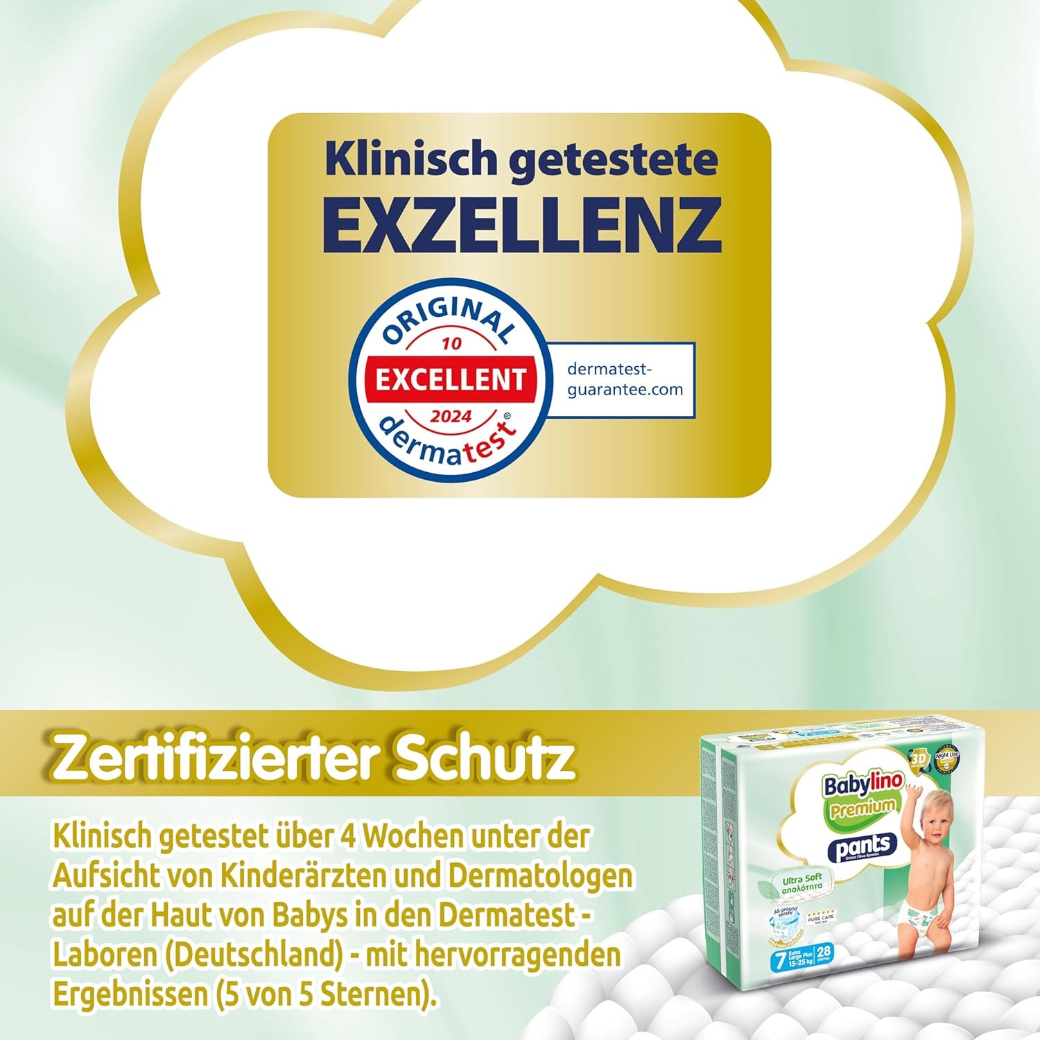 Pantaloni Premium, mărimea 7, cu filtru ultra-moale, XL Plus (15-25 kg), 28 bucăți